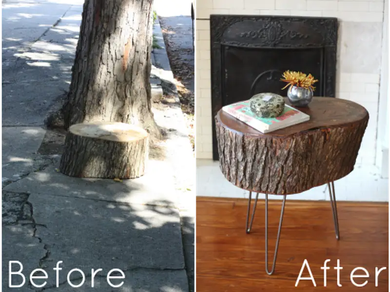 DIY: Cum sa-ti faci propria masuta de cafea dintr-un bustean?