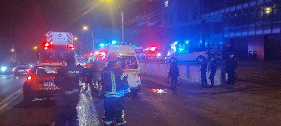 Plan roșu de intervenție activat la un spital privat din Cluj-Napoca, în urma unui incendiu
