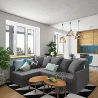 Apartament tineresc amenajat cu influente scandinave