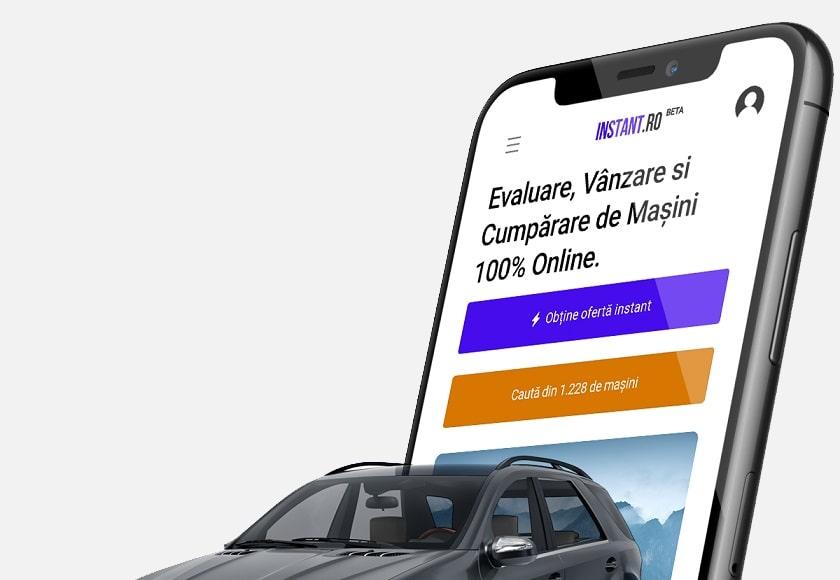 Instant.ro, platformă bazată pe AI pentru intermedierea vânzării mașinilor rulate