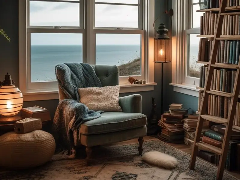 Cele mai potrivite tipuri de fotolii pentru o bibliotecă în stil nordic