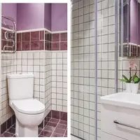 O baie de 3 metri patrati amenajata cu mov