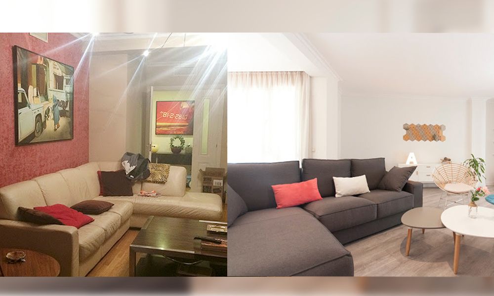 Reamenajare cu stil pentru un apartament de 3 camere. Foto inainte si dupa