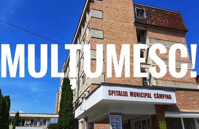 De Ziua Internațională a cuvântului “Mulțumesc”, mulțumesc întregii echipe a Spitalului Municipal Câmpina