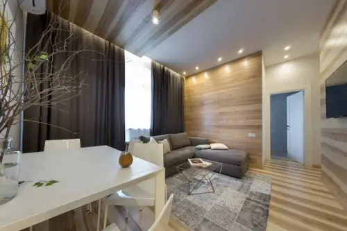 Amenajarea moderna a unui apartament de 44 mp cu 2 camere