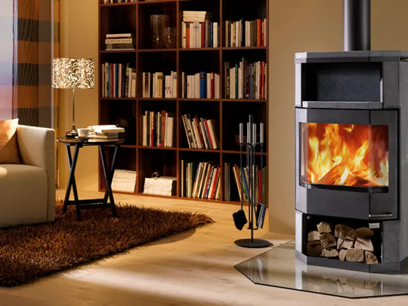 Soba pe lemne extrem de moderna