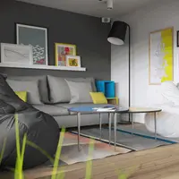 Garsoniera tinereasca cu idei practice explorate in 37 mp