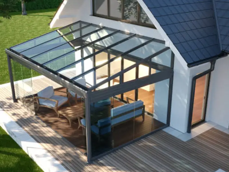 Construirea unui acoperiș multifuncțional pentru terasa din curte