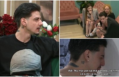 Adi a plâns, a țipat și a dat cu pumnul în ușă. Ce i-a declanșat criza de nervi: „Nimeni nu știe ce am făcut”