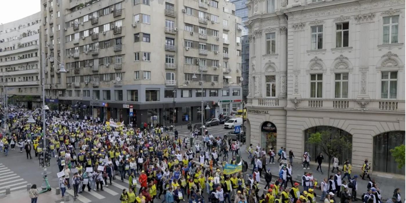 Mitingul profesorilor din Capitală determină impunerea restricțiilor de circulație