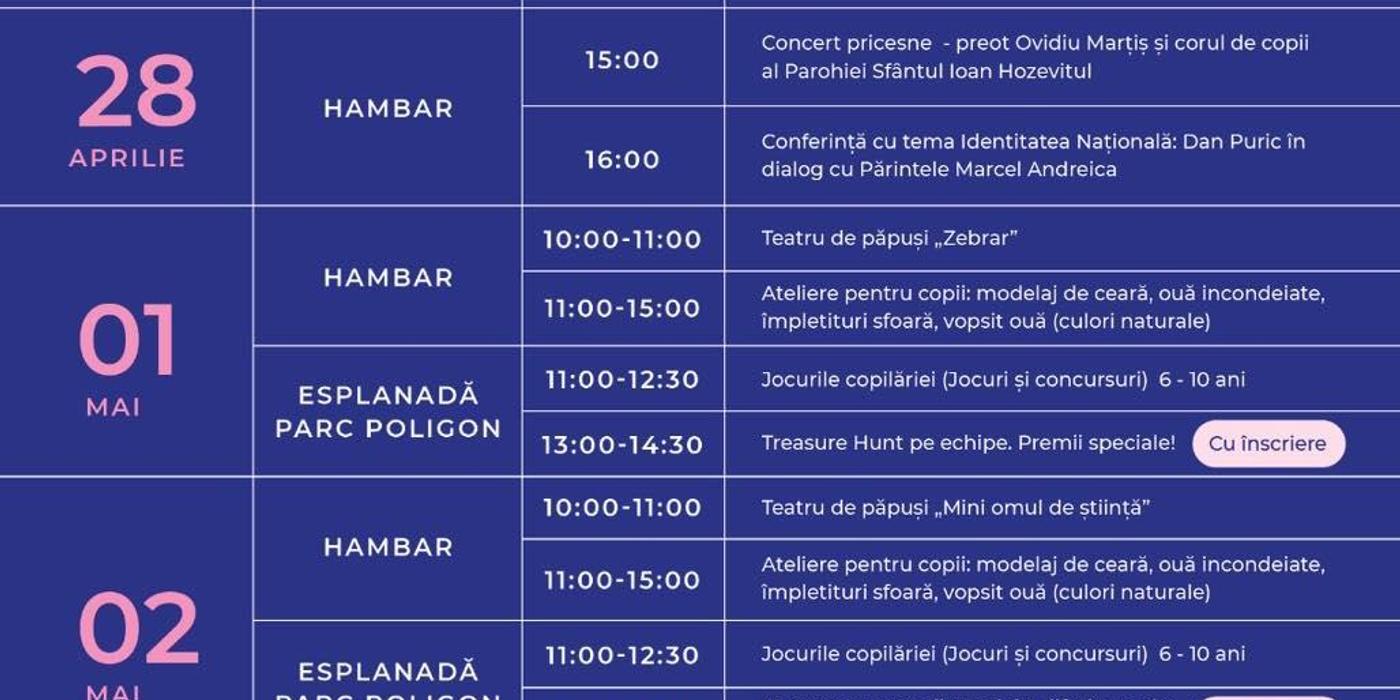 Cea de-a șasea ediție a evenimentului Florii în Florești va avea loc în Parcul Poligon