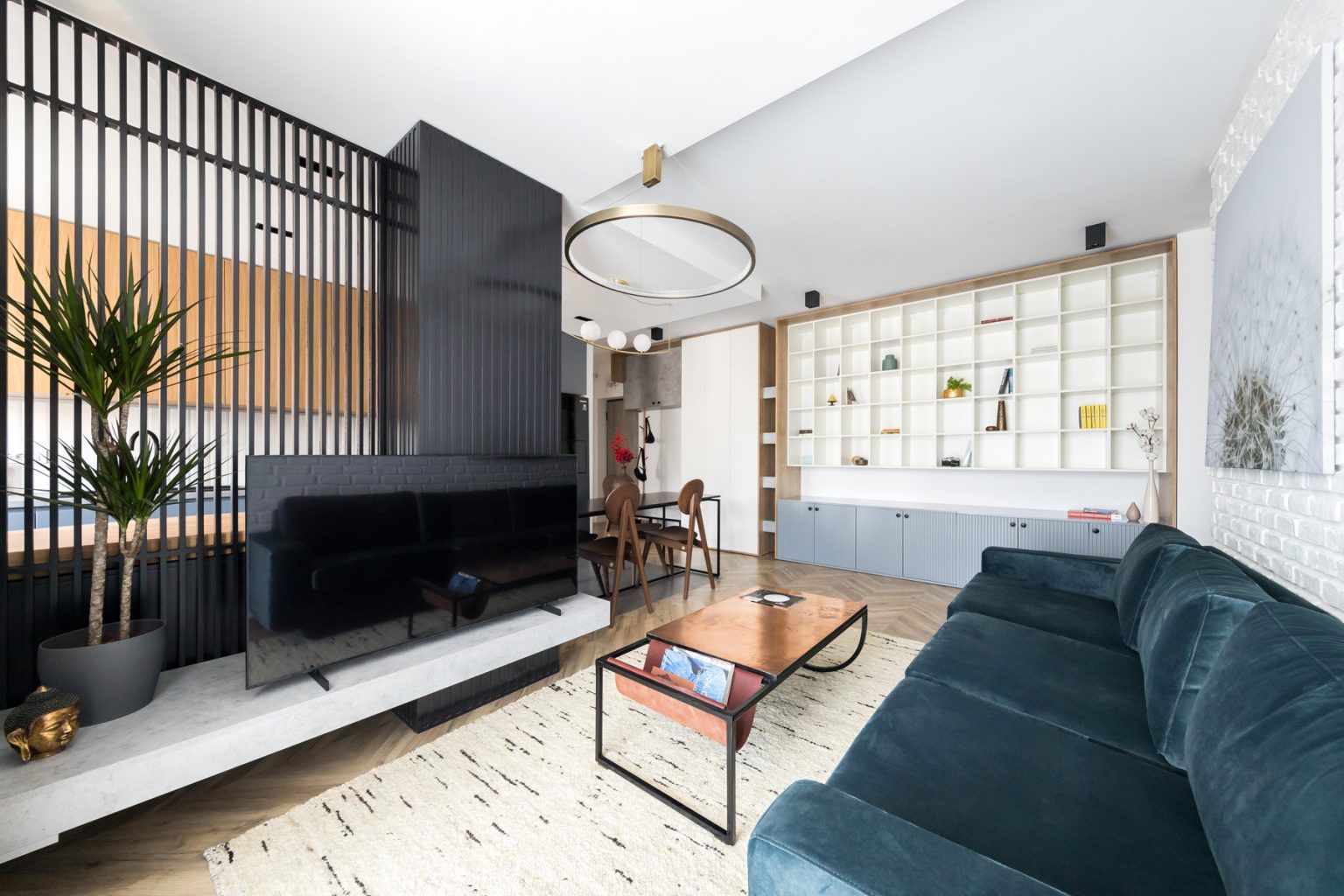 Inspiratie din natura  amenajare moderna apartament de 138 mp