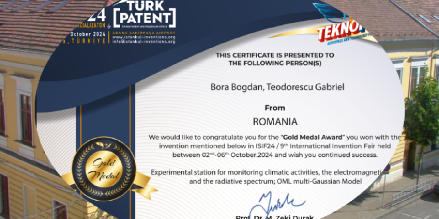 Un elev din Cluj-Napoca a obținut Medalia de Aur la ISIF24 cu o stație electromagnetică avansată