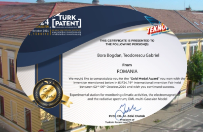 Un elev din Cluj-Napoca a obținut Medalia de Aur la ISIF24 cu o stație electromagnetică avansată