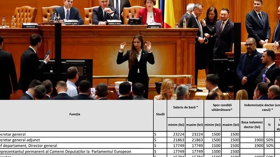 Parlamentul a angajat 100 de directori cu 17.000 lei salariu, plus 1.500 lei spor de condiții grele