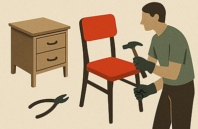 Reciclare creativă: transformări DIY cu mobilier vechi