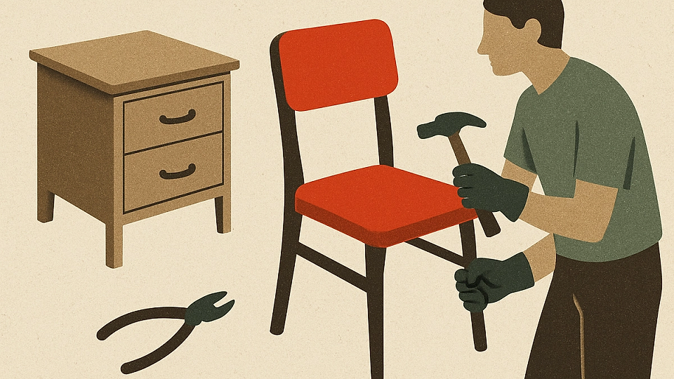 Reciclare creativă: transformări DIY cu mobilier vechi