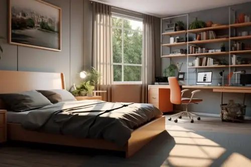 Birou în dormitorul matrimonial – Idei de design pentru un spațiu funcțional