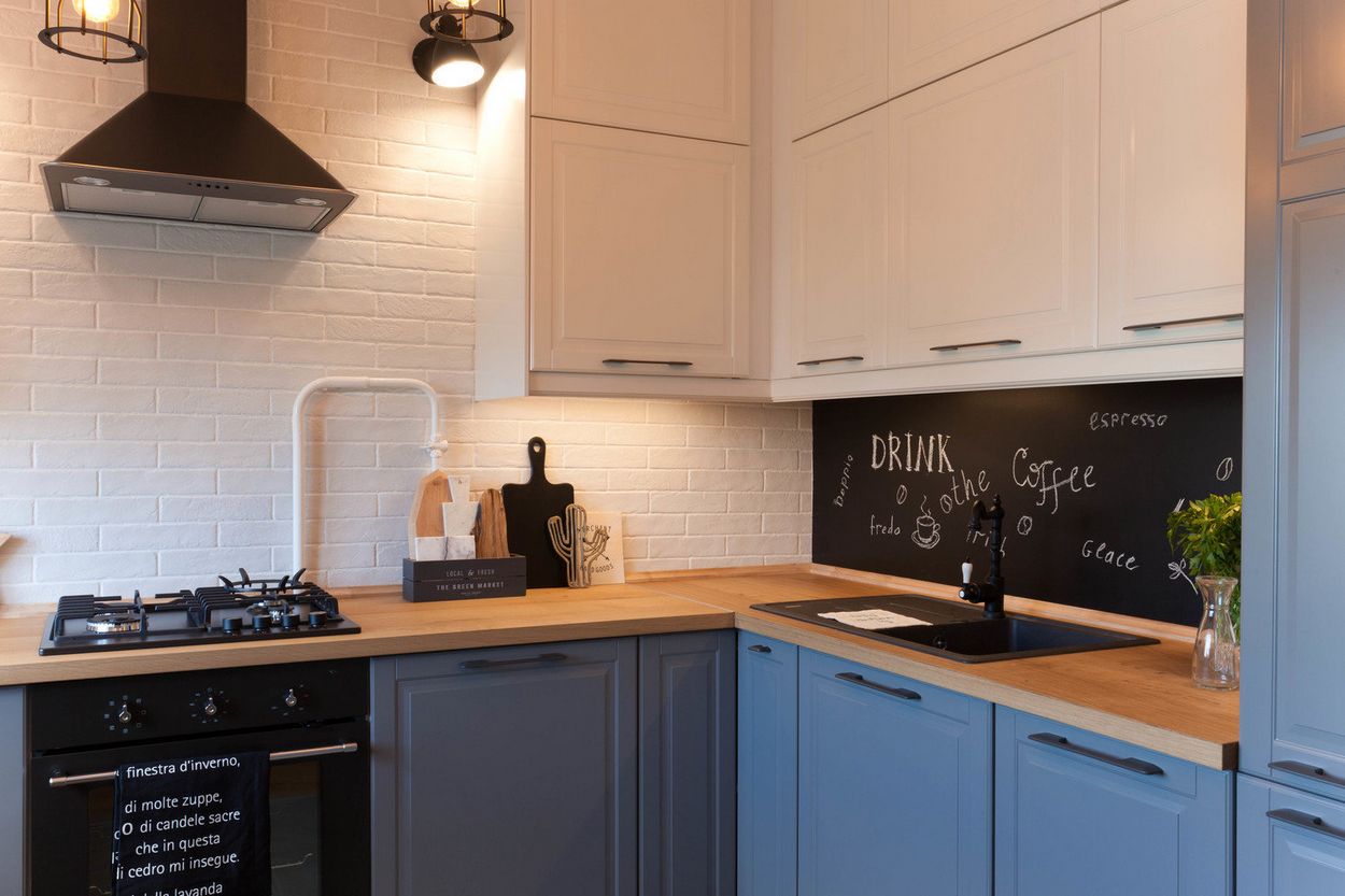 Design tip loft intr-un apartament de 2 camere