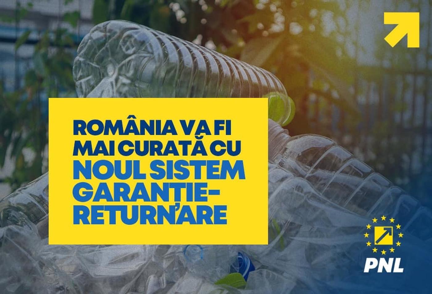 PNL Sistemul de garanţie-returnare, cel mai mare proiect de economie circulară al României, va fi lansat pe 30 noiembrie şi va contribui la comunităţi mai curate şi mai verzi / Fechet: Va transforma România din ţara depozitării în ţara reciclării
