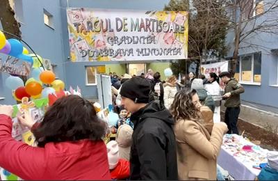 Grădinița „Dumbrava Minunată” din Berceni a organizat un târg de mărțișoare