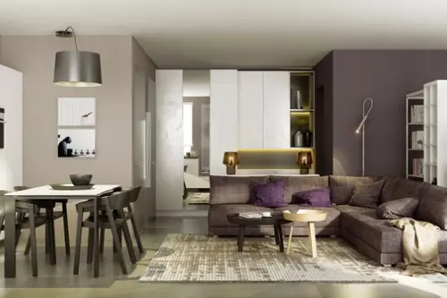 O amenajare de exceptie pentru un spatiu de 46 mp