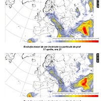 Un nou val de praf saharian se îndreaptă spre România. Bucureștiul, din nou vizat. ANM: Depunerile pot deveni vizibile în timpul ploilor