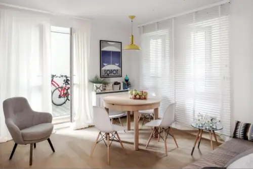 Design curat si luminos intr-un apartament de 55 mp