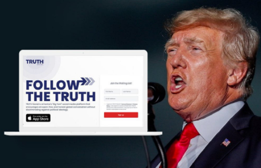 Preţul acţiunilor companiei de social media a lui Donald Trump a crescut marţi cu peste 50% la debutul pe Wall Street