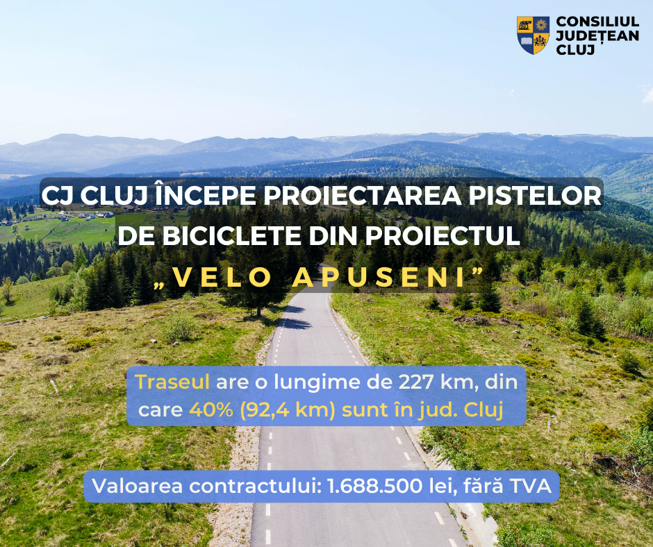 Ieri a fost semnat contractul de proiectare pentru „Velo Apuseni”