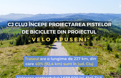 Ieri a fost semnat contractul de proiectare pentru „Velo Apuseni”