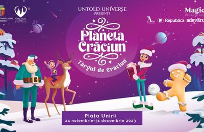 Vineri, 24 noiembrie 2023, va avea loc deschiderea oficială a Târgului de Crăciun ,,Planeta Crăciun”, din Cluj-Napoca