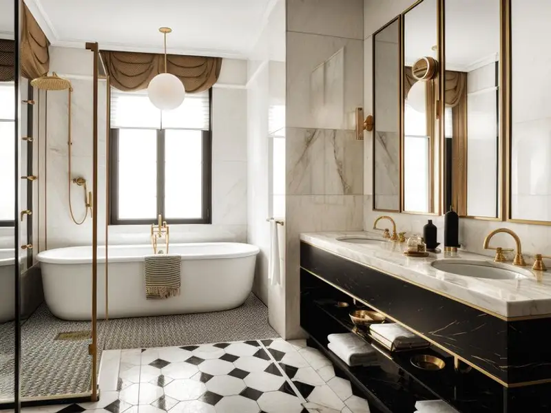 Amenajarea unei băi în stil Art Deco: Ghid practic