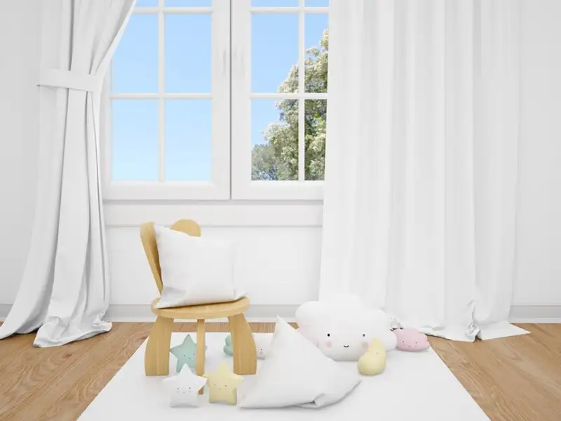 Ce perdele alegeți pentru camera copiilor pentru a o amenaja în stil modern