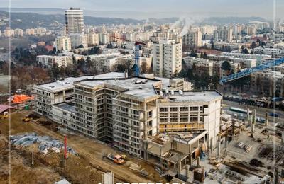 O persoană care lucra pe șantierul de la Academia de Muzică din Mănăștur a căzut de la înălțime