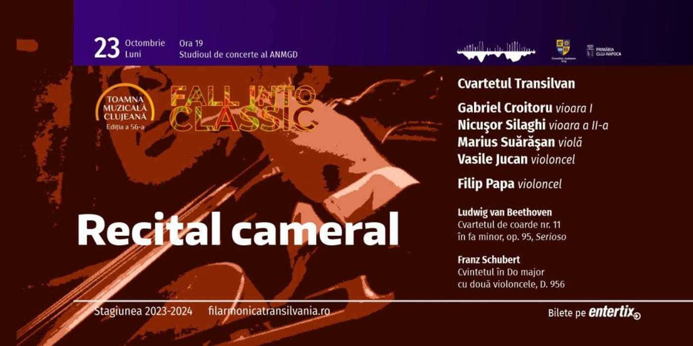 Ultima săptămână a festivalului Toamna Muzicală Clujeană debutează cu o serie de recitaluri de muzică camerală