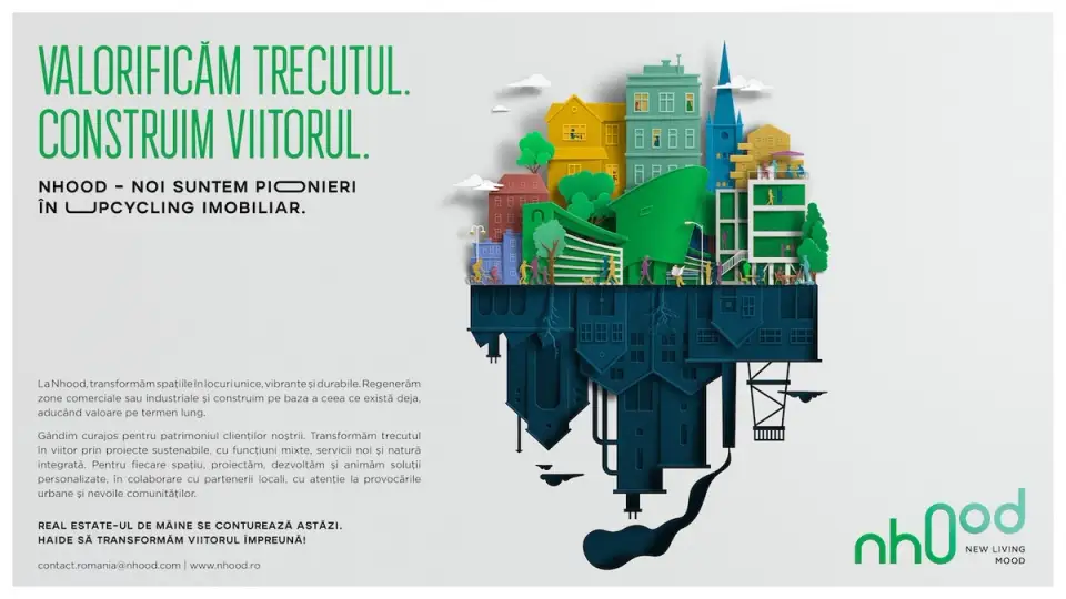 Nhood România transformă spațiile abandonate sau subutilizate în proiecte comunitare active prin upcycling imobiliar