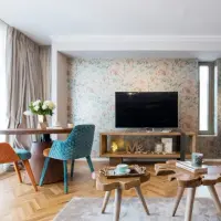 Amenajare apartament 59 mp Stil eclectic cu influente exotice