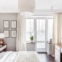 Interior luminos conturat intr-un apartament de 40 mp