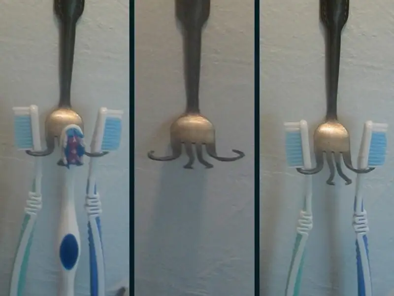 15 modele creative de suporturi pentru periutele de dinti