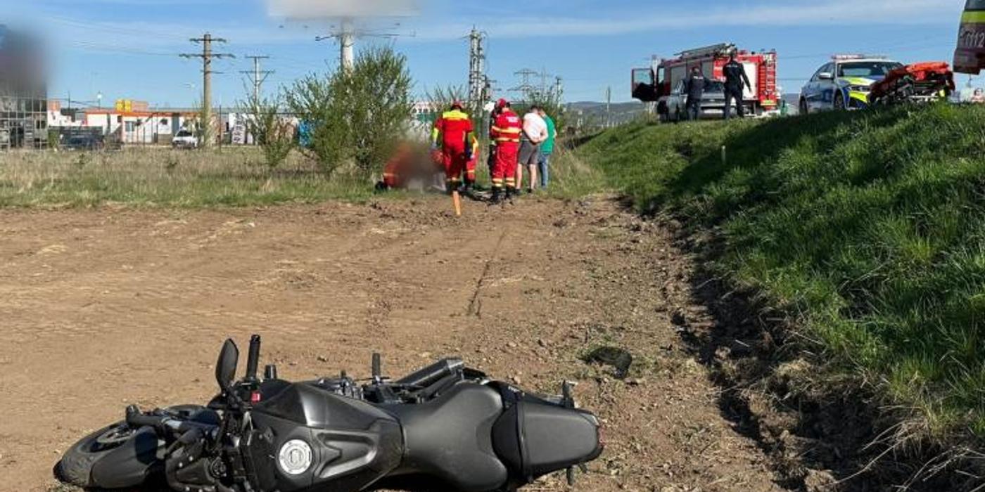 Accident rutier ieri pe DN1 E60, la ieșire din localitatea Gilău