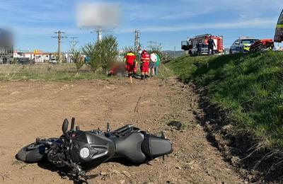 Accident rutier ieri pe DN1 E60, la ieșire din localitatea Gilău