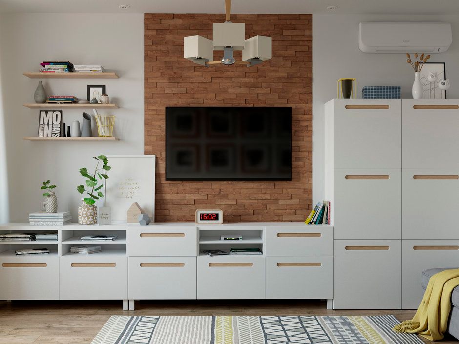 Proiect de amenajare intr-un apartament de 3 camere pentru o familie cu un copil mic