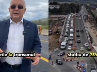 Progres pe Centura Metropolitană: Tronsonul Cluj-Florești, gata în proporție de 75%. Emil Boc: „Se deschide în această vară”