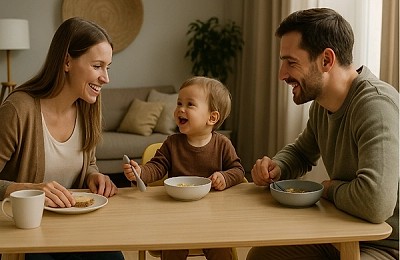 Cum transformi masa în familie într-un moment de conexiune pentru micuţul tău