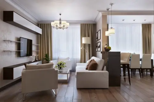 Spatiu modern amenajat intr-un apartament de 3 camere