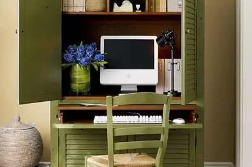 11 idei pentru amenajarea unui birou in spatii mici