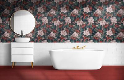 Inovație în amenajarea băii cu ajutorul tapetului