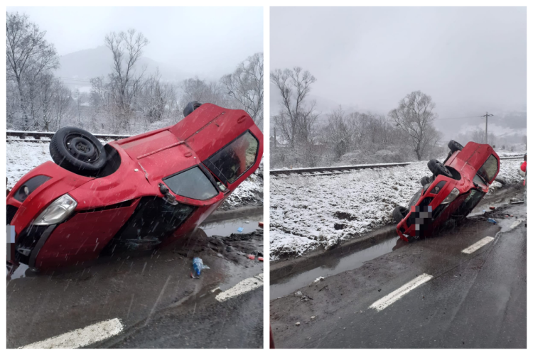 Accident rutier în această dimineață, pe DN1 E60, pe raza localității Bologa