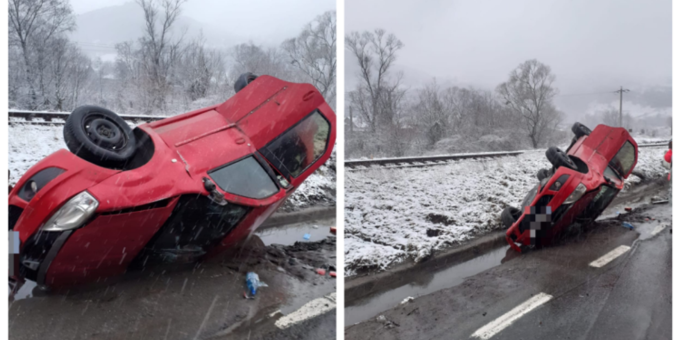 Accident rutier în această dimineață, pe DN1 E60, pe raza localității Bologa